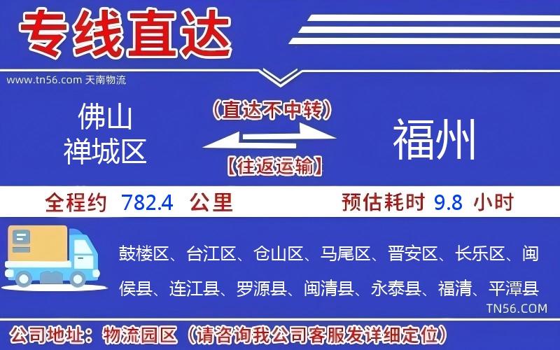 佛山禪城區到福州物流公司 佛山禪城區到福州物流公司