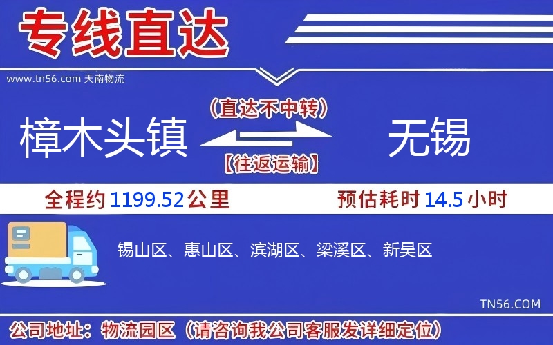 樟木頭鎮(zhèn)到無(wú)錫物流公司 樟木頭鎮(zhèn)到無(wú)錫物流公司